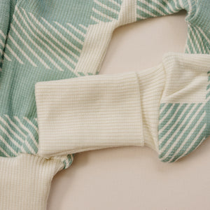 100% Lyocell Bamboo Ribbed Convertible Footie Pajamas