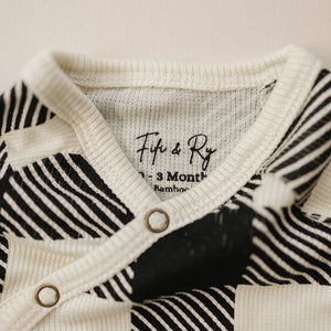 100% Lyocell Bamboo Ribbed Convertible Footie Pajamas