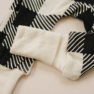 100% Lyocell Bamboo Ribbed Convertible Footie Pajamas