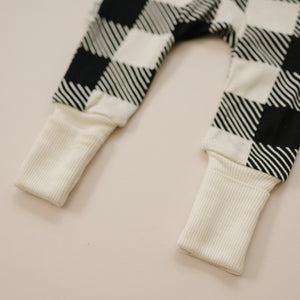 100% Lyocell Bamboo Ribbed Convertible Footie Pajamas