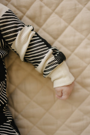 100% Lyocell Bamboo Ribbed Convertible Footie Pajamas