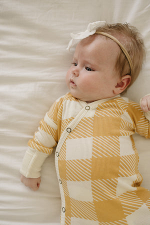 100% Lyocell Bamboo Ribbed Convertible Footie Pajamas