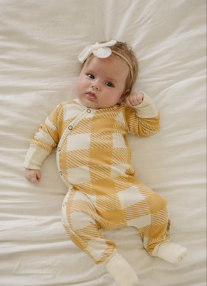 100% Lyocell Bamboo Ribbed Convertible Footie Pajamas