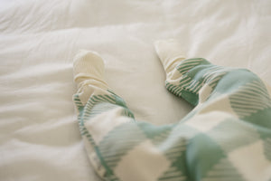 100% Lyocell Bamboo Ribbed Convertible Footie Pajamas