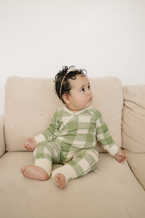 100% Lyocell Bamboo Ribbed Convertible Footie Pajamas