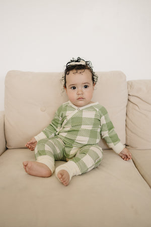 100% Lyocell Bamboo Ribbed Convertible Footie Pajamas