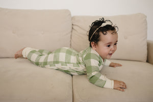 100% Lyocell Bamboo Ribbed Convertible Footie Pajamas
