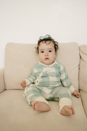 100% Lyocell Bamboo Ribbed Convertible Footie Pajamas