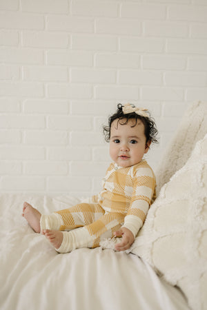 100% Lyocell Bamboo Ribbed Convertible Footie Pajamas