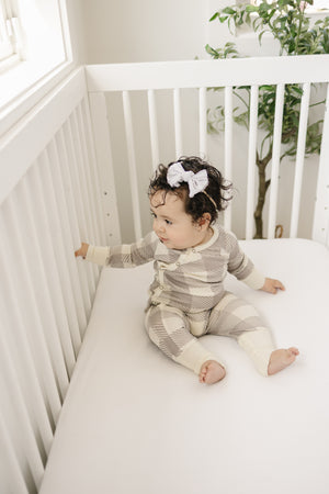 100% Lyocell Bamboo Ribbed Convertible Footie Pajamas