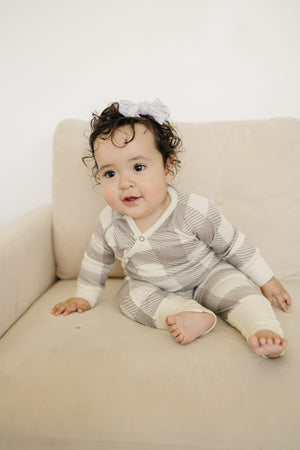 100% Lyocell Bamboo Ribbed Convertible Footie Pajamas