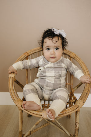 100% Lyocell Bamboo Ribbed Convertible Footie Pajamas